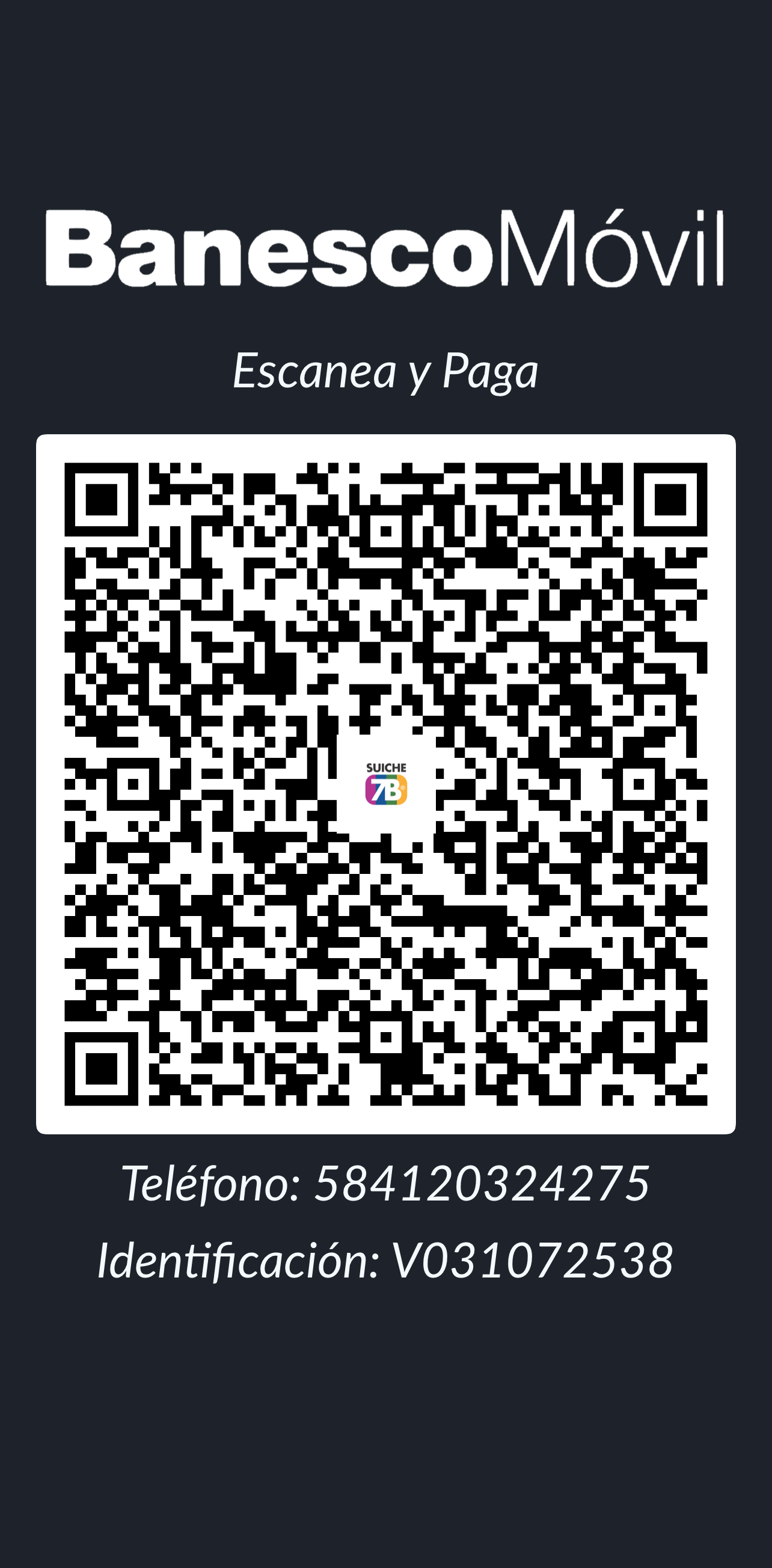 QR Pago Móvil Banesco